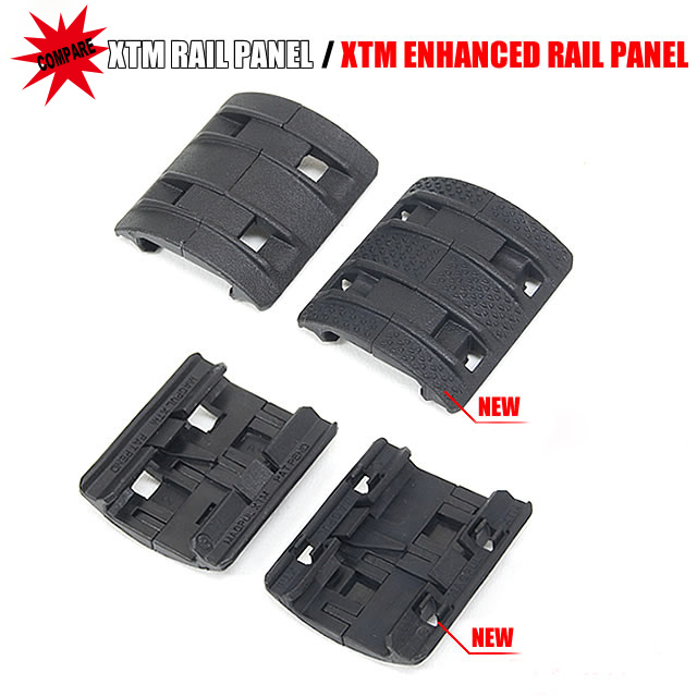 32Pcs Rubber Handguard XTM Enhanced 1913 Picatinny Rail Covers